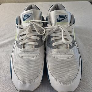 Nike White and Blue Sneakers